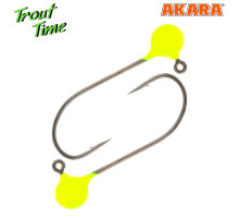 Джиг-головка Akara Trout Time Шар Yellow 3 штуки в блистере (3шт)