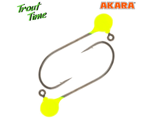 Джиг-головка Akara Trout Time Шар Yellow 3 штуки в блистере (3шт)