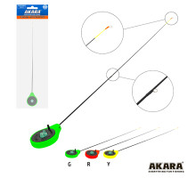 Удочка зимняя Akara Finezza UL (0,7-2,8г) Green (хлыст стеклопласт с кольцами) SPS-G