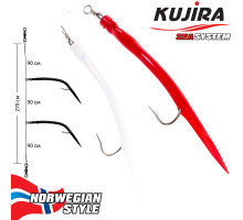 Снасточка морская Kujira Nord Sea №1 (2 Gum 8/0 Red-White)