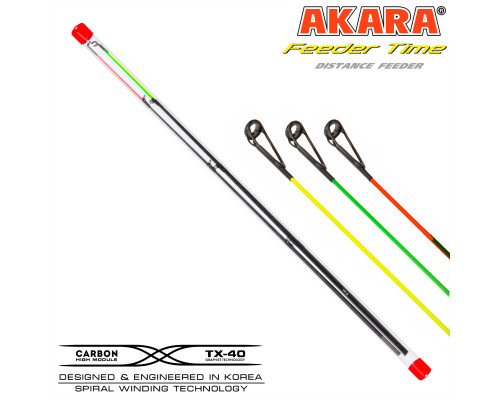 Комплект хлыстов (квивертипов) 3 штуки для Akara Time Distance Feeder TX-40 (80-100-120) 3,6 м