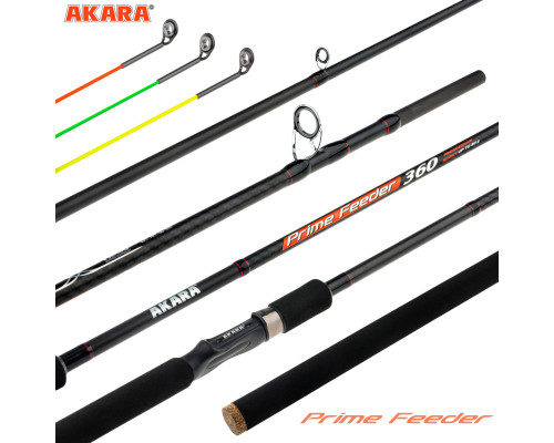 Удилище штекерное угольное фидерное 3 колена Akara Prime Feeder TX-40 (80) 80-360
