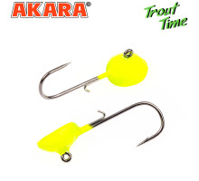 Форелевая джиг-головка Akara Trout Time Таблетка 2г № 4 Yellow (3шт) 2-4-EL-F3