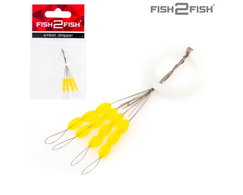 Стопор для попл. Fish2Fish 4,5х2,5 мм 12 стопоров) M