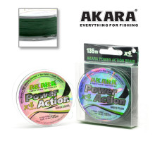 Шнур Akara Power Action X-4 Green 135 м 0,10