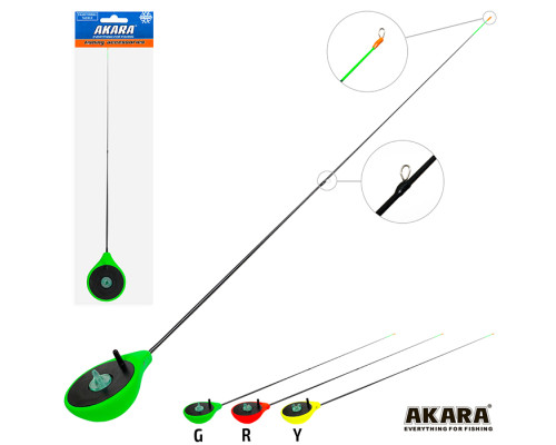 Удочка зимняя Akara Finezza L (1,0-3,6г) Green (1,0-3,6 гр.) Green