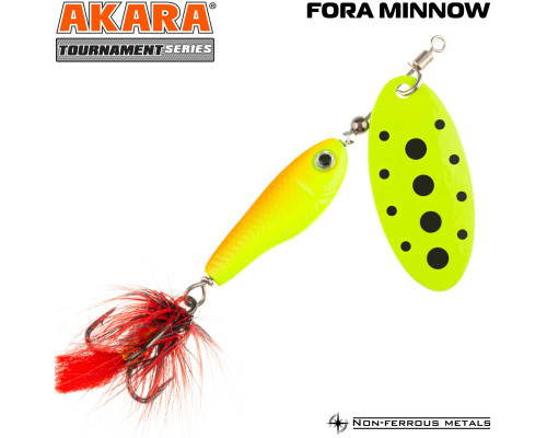 Блесна вертушка Akara Tournament Series Fora Minnow 4 YEL-40