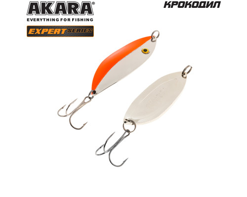 Блесна колеблющаяся Akara Expert Крокодил 25 гр. SIL с глазом