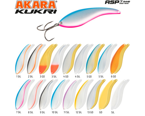Блесна колебалка Akara Asp Time Kukri 6 гр. 1/SIL