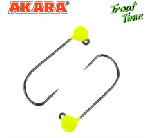 Форелевая джиг-головка Akara Trout Time Шар вольфрам Yellow (3шт) 03-4-EL-F3