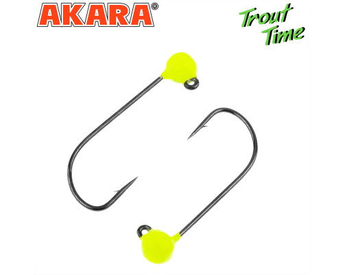 Форелевая джиг-головка Akara Trout Time Шар вольфрам Yellow (3шт) 05-4-EL-F3