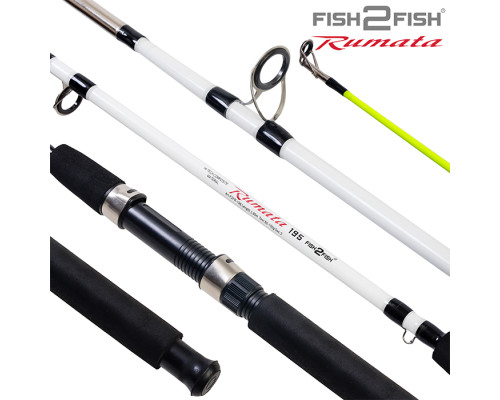 Спиннинг штекерный стекло 2 колена Fish 2 Fish Rumata (80-150) F2FR-210