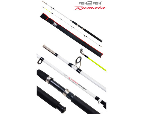 Спиннинг штекерный стекло 2 колена Fish 2 Fish Rumata (80-150) F2FR-180