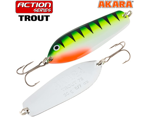 Блесна колебалка Akara Action Series Trout 11,5 гр. 18-Sil