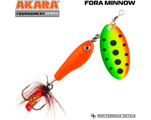 Блесна вертушка Akara Tournament Series Fora Minnow 1 6,5 гр. RED-39