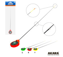 Удочка зимняя Akara Finezza UL (0,7-2,8г) Red (хлыст стеклопласт с кольцами) SPS-R
