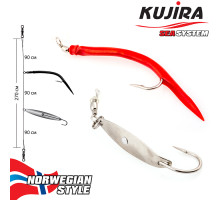 Снасточка морская Kujira Nord Sea №2 (1Gum.12/0 Red 1Spoon 8/0)
