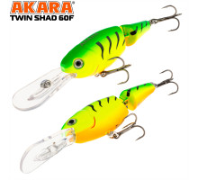 Воблер Akara Twin Shad 60F 8 гр. A7