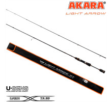 Спиннинг штекерный угольный 2 колена Akara Light Arrow UL (0,8-5 g) 1,88м