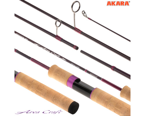Спиннинг штекерный угольный 2 колена Akara Area Craft 632UL TX-40 (0,5-6) кольцо Fuji Torzite 1,89 м AC632UL-189
