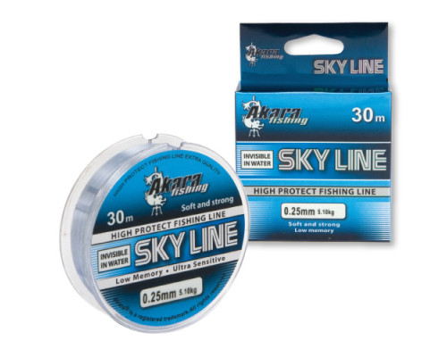Леска Akara Sky Line 30 м Blue 0,20