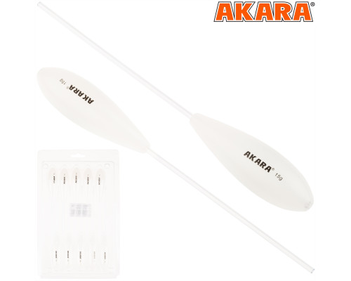 Сбирулино (бомбарда) Akara AZ22700 плавающий белый 15 гр.