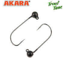 Форелевая джиг-головка Akara Trout Time Шар вольфрам Black (3шт) 03-4-BL-F3