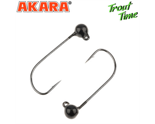 Форелевая джиг-головка Akara Trout Time Шар вольфрам Black (3шт) 1-4-BL-F3