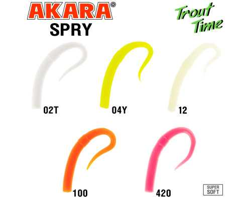 Силиконовая приманка Akara Trout Time SPRY 3.1 Cheese (10 шт) (10 шт.)
