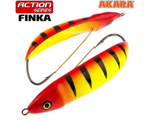 Блесна колебалка незацепляйка Akara Action Series Finka р. A87