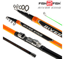 Удилище телескопическое угольное с/с Fish2Fish River King F2FRK-360