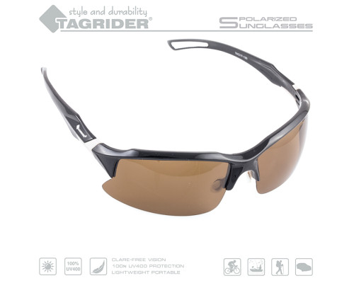 Очки поляризационные Tagrider в чехле N12-1 Brown
