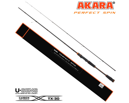 Спиннинг штекерный угольный 2 колена Akara Perfect Spin TX-30 P902MH-270