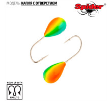 Мормышка W Spider Капля с отверстием (модель 12) 0,37 гр. 39