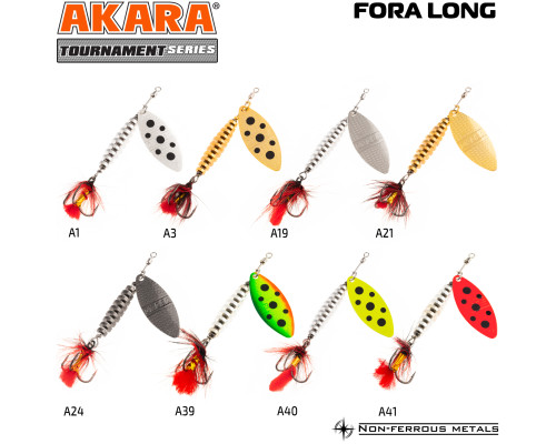 Блесна вертушка Akara Tournament Series Fora Long 3 10,5 гр. A39