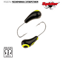 Мормышка W Spider Чесночинка с отверстием (модель 15) 0,35 гр. 11