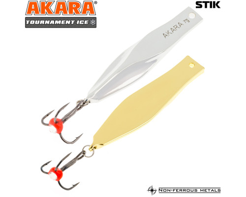 Блесна зимняя Akara Tournament Ice Stik ST-70-SIL/GO