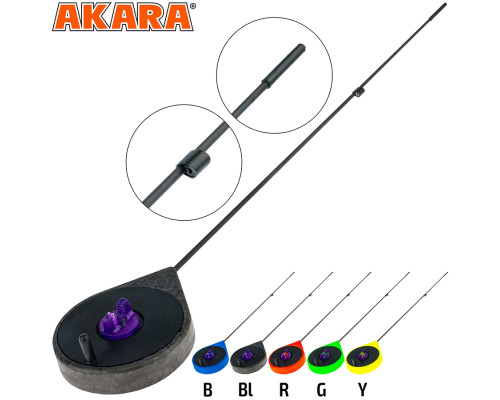 Удочка зимняя Akara Ultra Sport Black (хлыст карбон) USP-BL