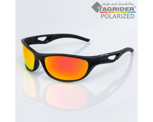 Очки поляризационные Tagrider в чехле N21-45 Gold Red Mirror