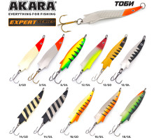 Блесна колеблющаяся Akara Expert Тоби 18 гр. 12/SIL
