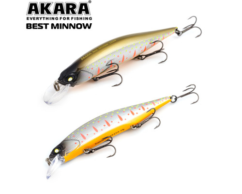 Воблер Akara Best Minnow 110SP 17 гр. (3/5 oz 4,3 in) A110