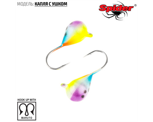 Мормышка W Spider Капля с ушком (модель 11) 0,26 гр. 74