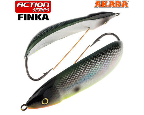 Блесна колебалка незацепляйка Akara Action Series Finka . A103