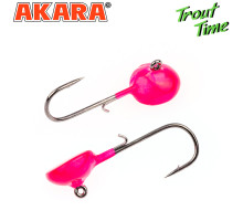 Форелевая джиг-головка Akara Trout Time Таблетка 2г №4 Pink (3шт) 2-4-PN-F3