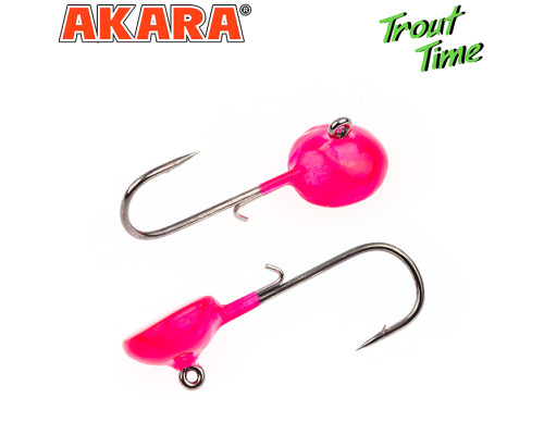 Форелевая джиг-головка Akara Trout Time Таблетка 2г №4 Pink (3шт) 2-4-PN-F3