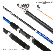 Спиннинг телескоп стекло к/с Fish2fish Rapid New (10-40) Blue F2FRN-360B