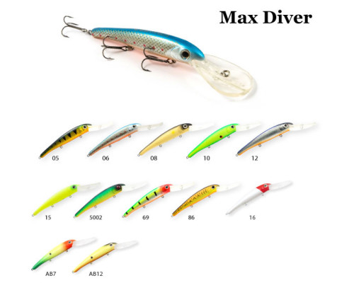 Воблер RAIDEN Max Diver 120 21 гр.86