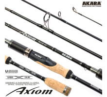 Спиннинг штекерный угольный 2 колена Akara Axiom M (6-28) AA-270M