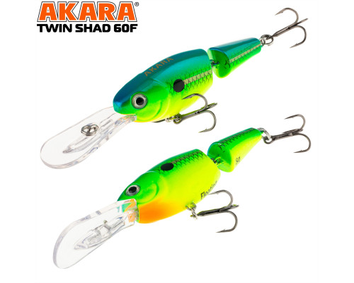 Воблер Akara Twin Shad 60F 8 гр. A61
