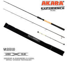 Удилище штекерное угольное фидерное 3 колена Akara Experience Picker TX-30 (10-20-30) сменный хлыст AEP138/50-240